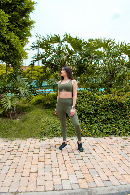 Set Oasis verde musgo -Push up
